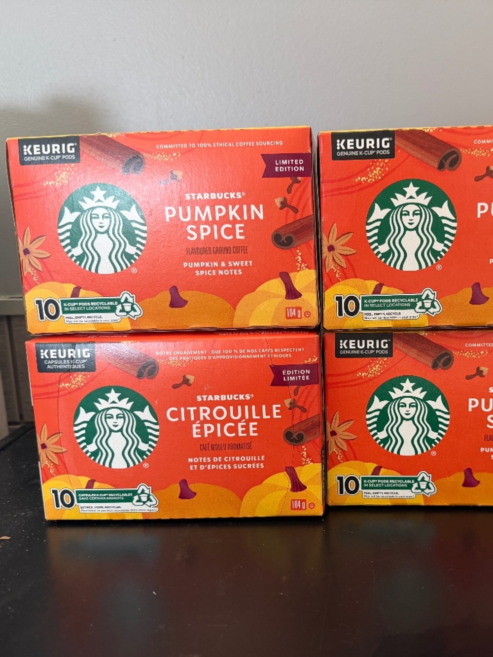 Starbucks Pumpkin Spice K-Cup Pods Special Edition Holiday Lot of 40